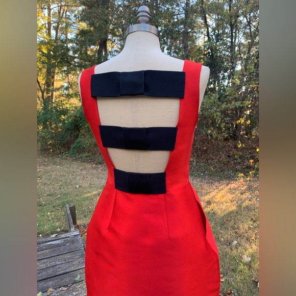 ♠️ Kate Spade ♠️ Fit & Flare, 3-Tier Bow Back Dress - Picture 11 of 16